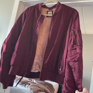 GAP satin bomber jacket EUC